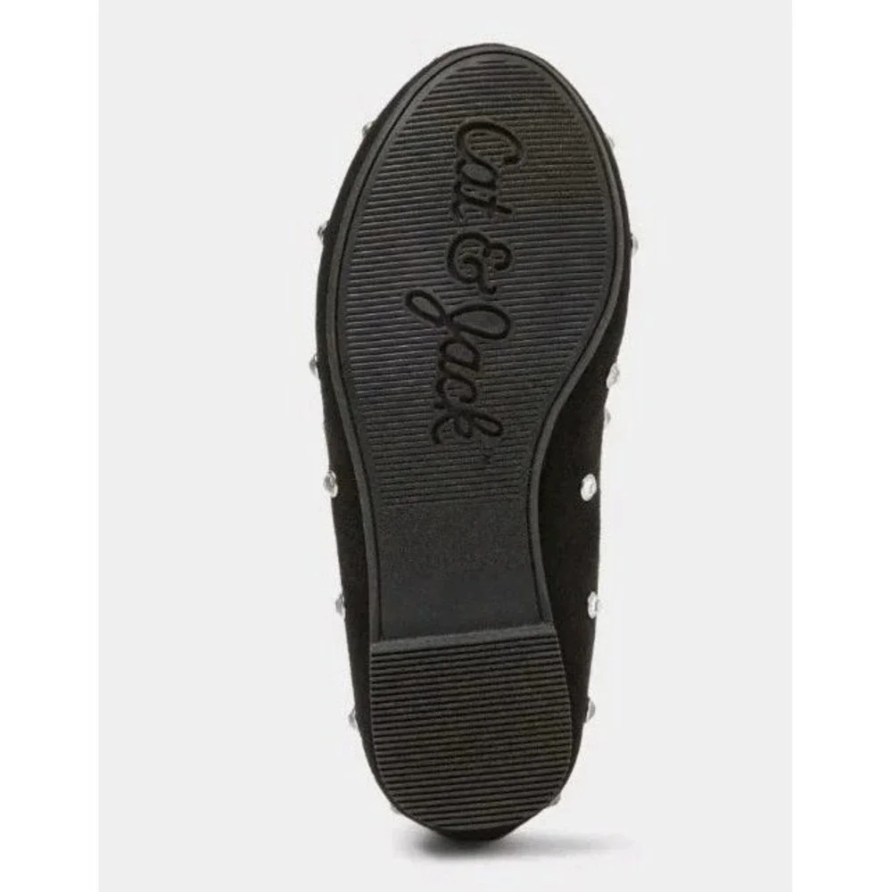 Toddler Girls Trina Ballet Flats by Cat & Jack Black Size 8 New With Tags